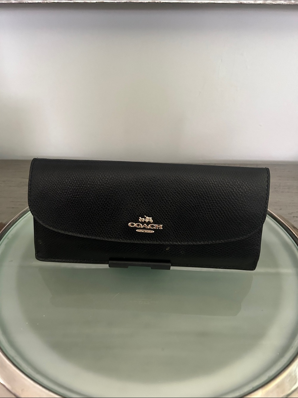 Coach Black Leather Continental Long Wallet EXCELLENT CONDITION